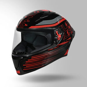 STUDDS THUNDER D11 ( BLACK / RED )