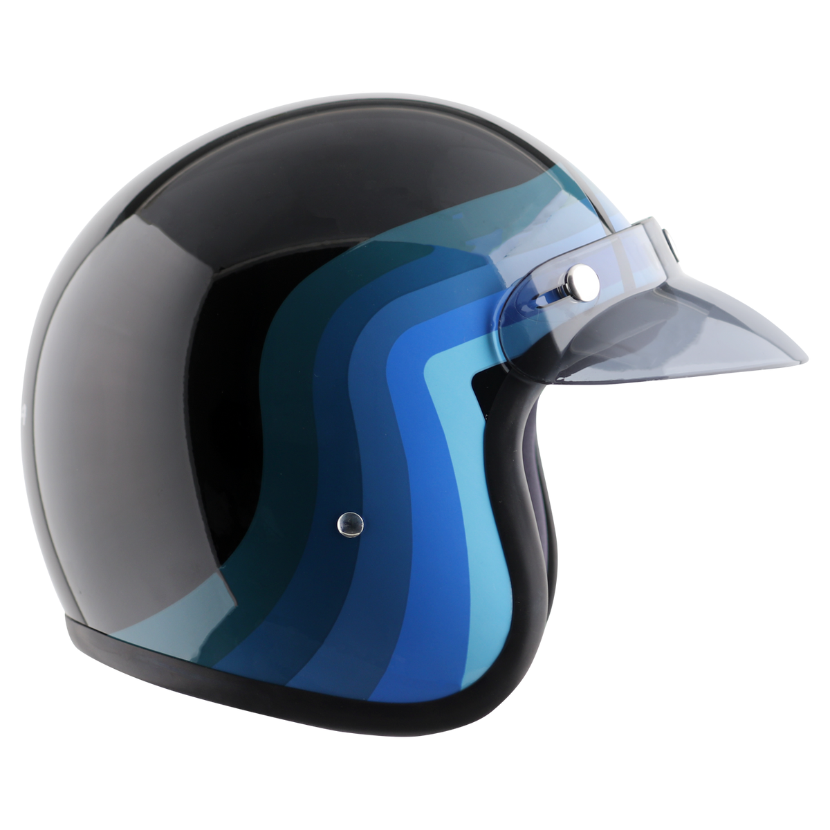 Jet With Peak Urban Helmet
Colour black blue - Image 3