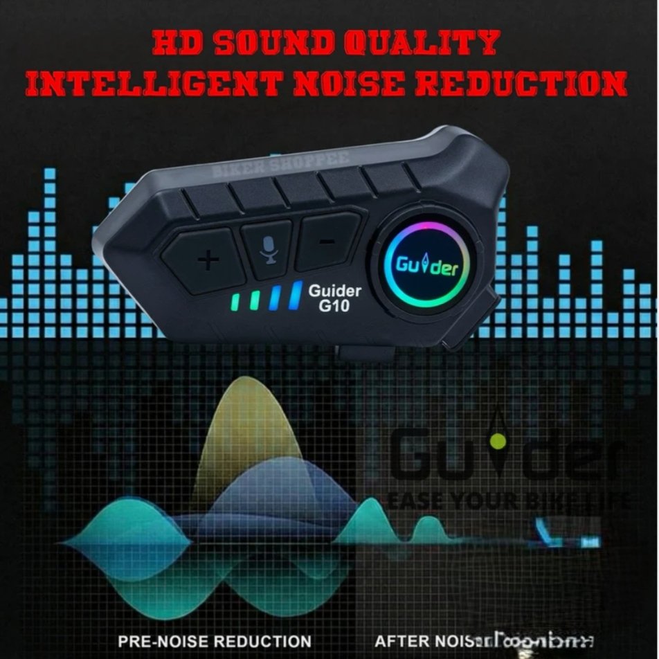 GUIDER G10 WIRELESS HELMET BLUETOOTH HEADSET - Image 3