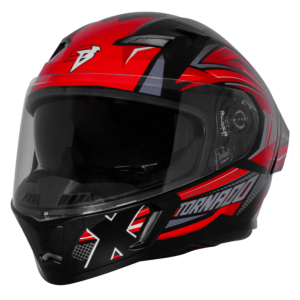 Steelbird Air
SBA-11 ISS TORNADO T1 DOT GLOSSY BLACK WITH RED
