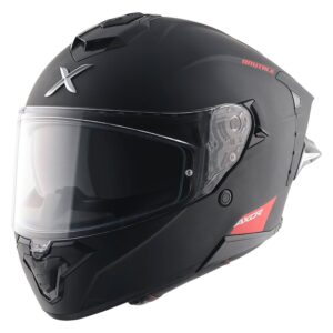 AXOR BRUTALE MATT BLACK DUAL SPOILER HELMET