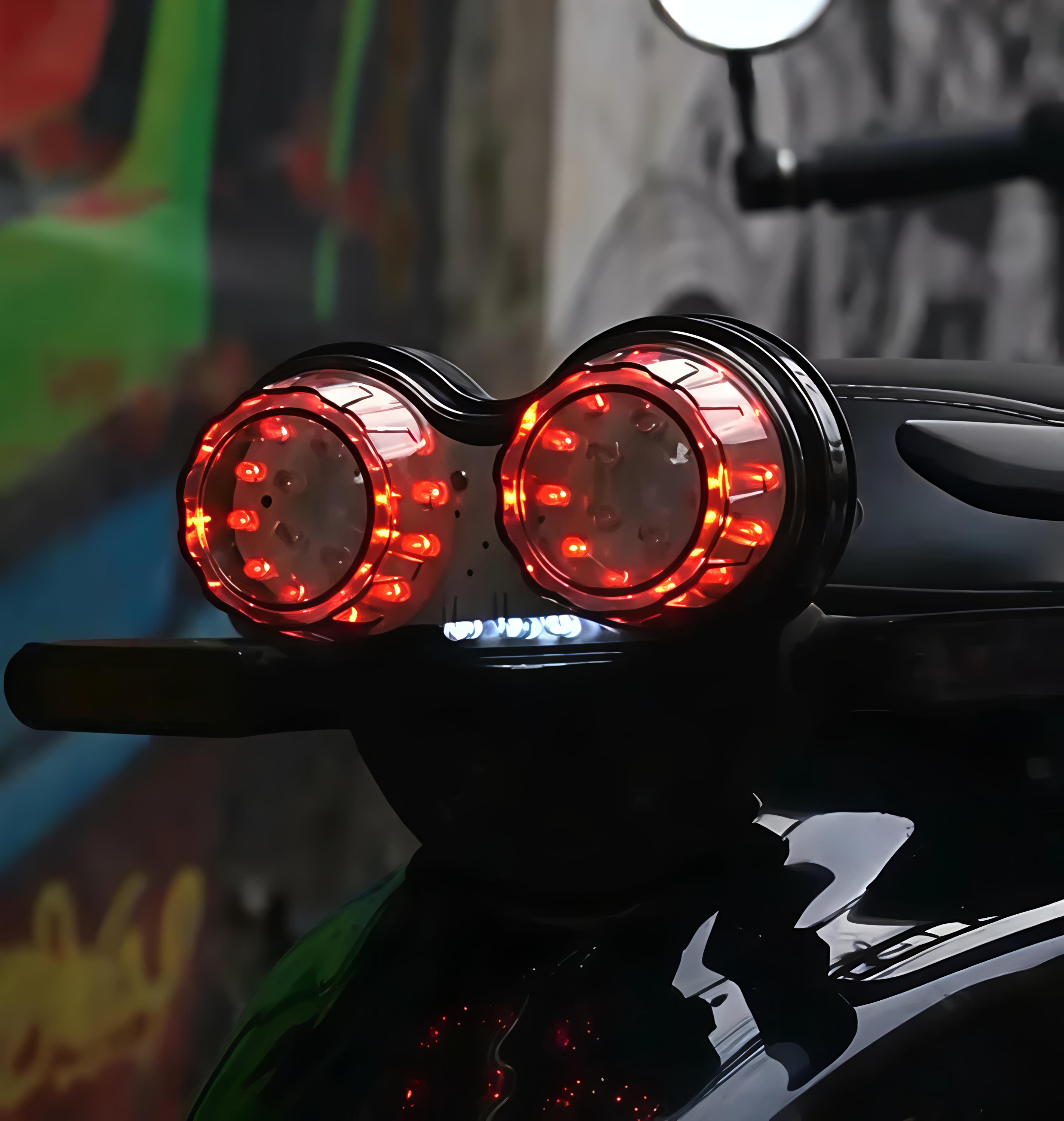 Dual round tail light motorcycle - Image 5