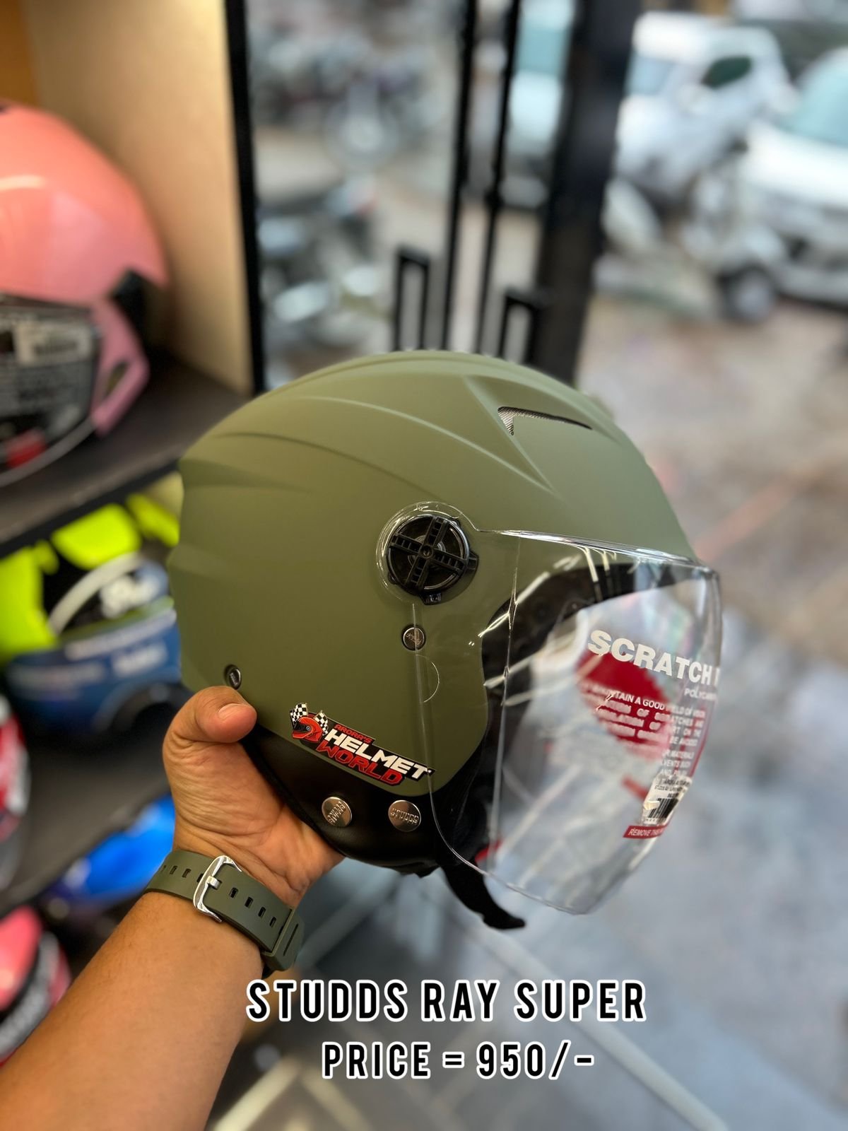 STUDDS RAY SUPER MATT GREEN