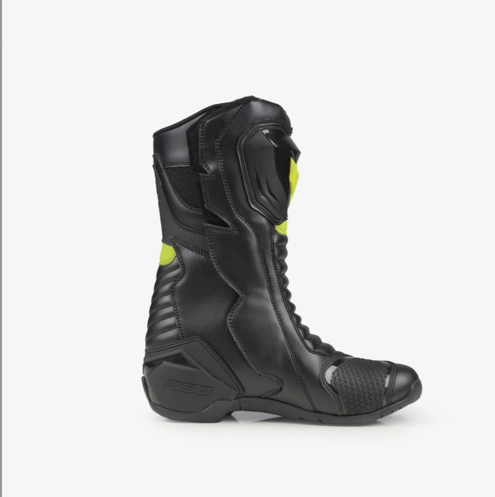 DSG GPX Riding Boots (Black Fluro Yellow) - Image 6
