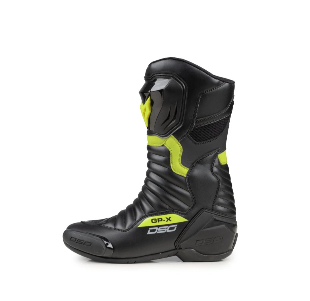 DSG GPX Riding Boots (Black Fluro Yellow) - Image 3